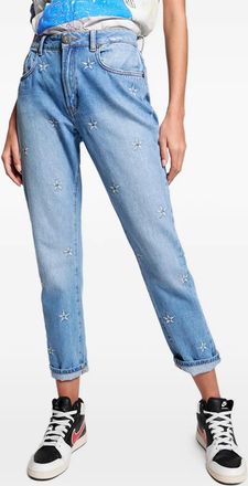 One Teaspoon Pantaloni con ricamo - Blu