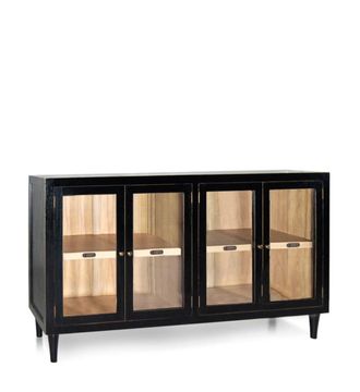 Moycor Vitrina combi de madera bicolor anch. 140 cm