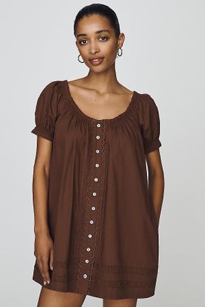 Damson Madder Jayne Cotton Mini Dress