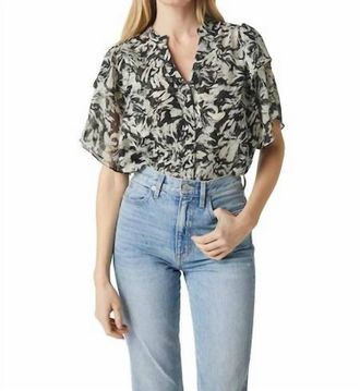Misa Livia Top In Tonal Abstract