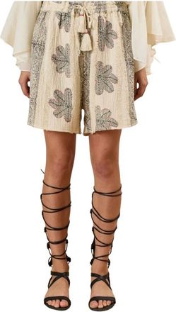 Souvenir Mujer, Pantalones cortos, Beige, Talla: S