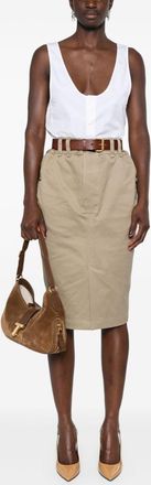 Saint Laurent Womens Cotton Poplin Top - White - Size EU 38 (Womens)