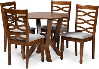 Baxton Studio Dnu Baxton Studio Ariane 5Pc Dining Set