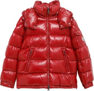 Moncler Jassen, Dames, Rood, L, Rode Winterjassen