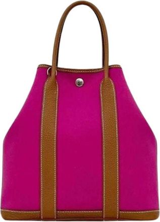 Herm&egrave;s Pre-owned Vintage Tote Bag - Dames - Vintage Shopper - Roze - ONE Size - Leer - Vintage