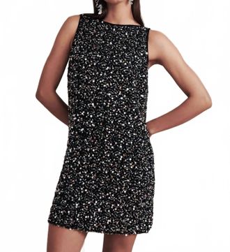 Saylor Kit Mini Dress In Black