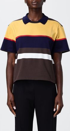 Versace Polo in cotone a righe Versace