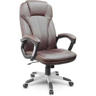 OEM Silla De Oficina Sofotel Eg-222 De Cuero Marr&oacute;n