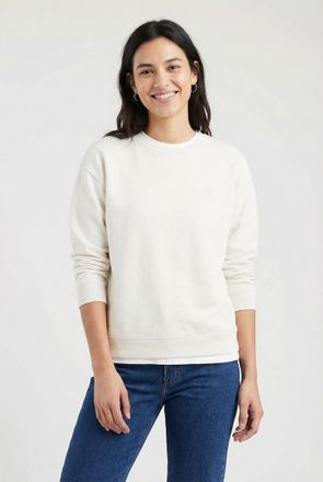 Levi's Sweatshirt LEVIS EVERYDAY CREW SWEATSHIRT, Damen, Gr. L, beige (sugar swizzle), Sweatware, Obermaterial: 58% Baumwolle, 42% Polyester, unifarben, regu