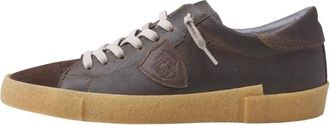 Philippe Model Vintage Brogue Sneaker - Heren - Sneakers - Bruin - 40 EU - Leer - Schoenen