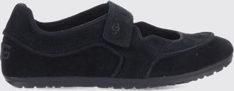 UGG Mary Jane Quill in pelle scamosciata con interni in pelliccia e chiusura a strappo