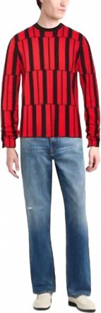 Ferragamo Geometric Pattern Sweater In Black