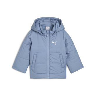 Puma Giacca imbottita con cappuccio Minicats per bimbi ai primi passi, Abbigliamento, Blu, 9-12M