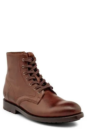 Frye Bowery Lace-Up Boot in Brown at Nordstrom Rack, Size 10.5