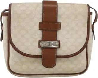 Celine Pre-owned Canvas Cross Body Tas - Dames - Vintage Schoudertas - Beige - ONE Size - Vintage