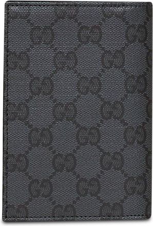 Gucci Mens Passport Holder Essence Classic Grey Lambskin Wallets & Cardholders