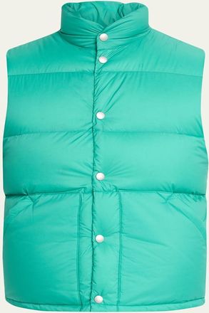 Auralee Mens Nylon Ripstop Puffer Vest