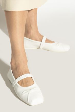 Marni Leather Ballet Flats, Womens, White