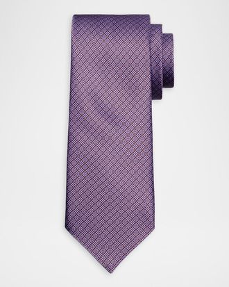 Stefano Ricci Men & apos;s Dotted Floral Silk Tie