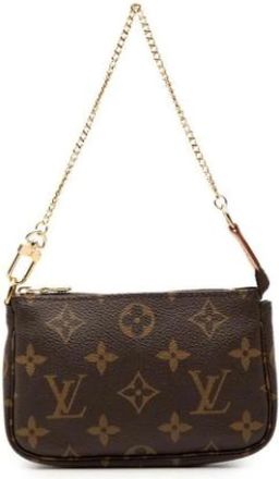 Louis Vuitton Pre-owned Pochette - Dames - Vintage Handtas - Bruin - ONE Size - Leer - Vintage