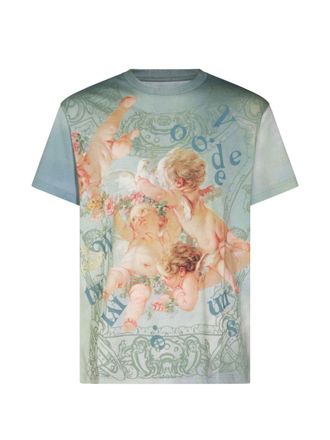 Vivienne Westwood Vintage Cherub Artistic Print Cotton T-Shirt