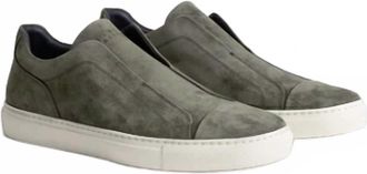 Robert Barakett Mens Catro Suede Sneaker In Olive