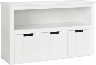 Giantex Armario de almacenamiento, 3 cajones, estanter&iacute;as de 102x33x62cm