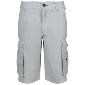 Regatta Mens Shorebay Vintage Look Cargo Shorts, Silver Grey, 32W UK