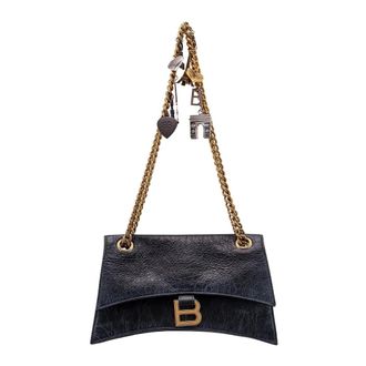 Balenciaga Crush Small Chain Bag - female - Balenciaga - Cross Body Bags - Black - ONE SIZE - Bags