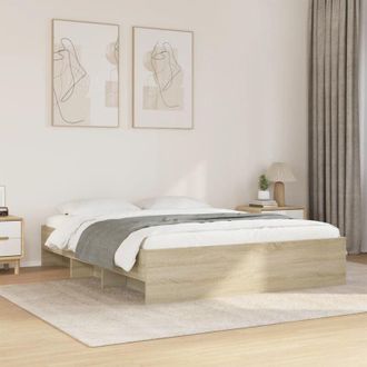vidaXL Vidaxl - Estructura De Cama Madera De Ingenier&iacute;a Roble Sonoma 160x200 Cm