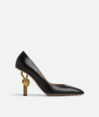 Bottega Veneta Knot Pump - Black - Woman - 34_5 - 100% Lambskin