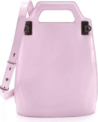Ferragamo Wanda Top Handle Shoulder Bag Leather North South