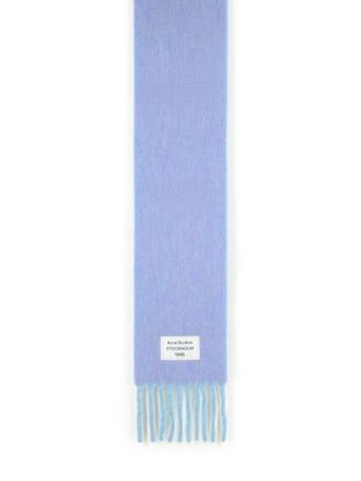 Acne Studios Light Blue Alpaca And Wool Blend Scarf