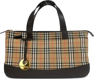 Burberry Borsa tote a quadri 1990-2000 - Toni neutri