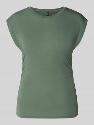 Vero Moda Slim Fit T-Shirt aus Lyocell-Mix Modell AVASARAH in Schilf, Gr&ouml;&szlig;e XL