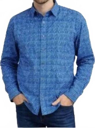 Robert Graham Jungle Bird Long Sleeve Shirt In Blue