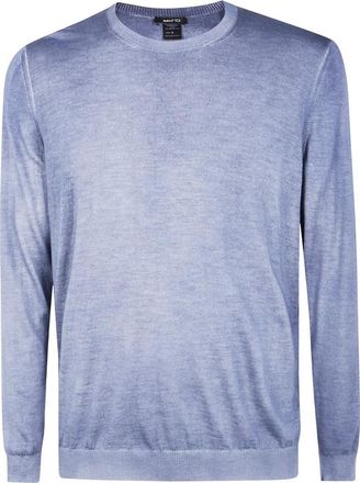 Avant Toi Round-neck Truien - Heren - Ronde hals truien - Blauw - L - Truien & Vesten