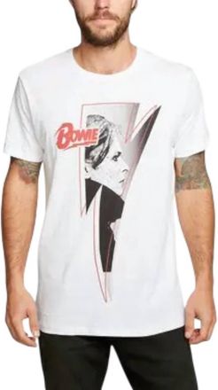 Chaser Mens Bowie Short Sleeve Graphic Tee In White