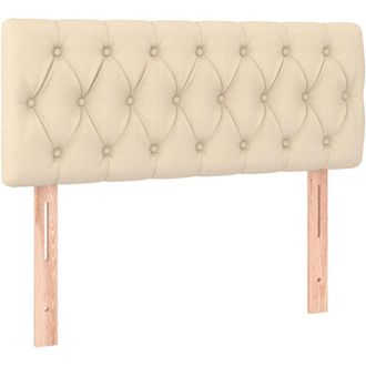 vidaXL Cabecero De Tela Color Crema 90x7x78/88 Cm Vidaxl