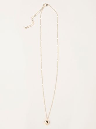 Fat Face FatFace Gold Tone Heart Necklace