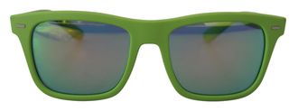 Dolce & Gabbana Groene Rubber Volrand Montuur Zonnebril DG6095 Acid