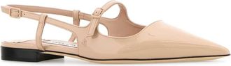 Jimmy Choo London Womens Didi Flat Pink Leather