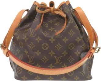 Louis Vuitton Pre-owned Vintage Monogram Canvas Bucket Bag - Dames - Vintage Tas - Bruin - ONE Size - Leer - Vintage