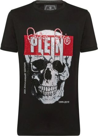 Philipp Plein Heren, Tops, Zwart, Maat: 2XL Katoen