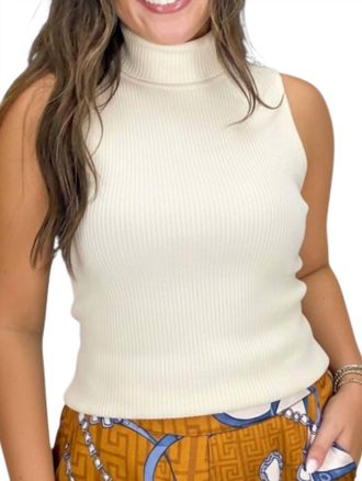 Astrid Turtle Tank Top In Cream