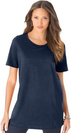 Roaman's Crewneck Tee in Navy at Nordstrom, Size Medium