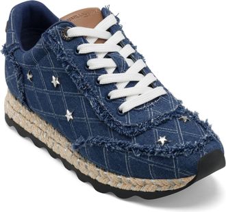 Karl Lagerfeld Womens Meaza Lace-Up Sneaker