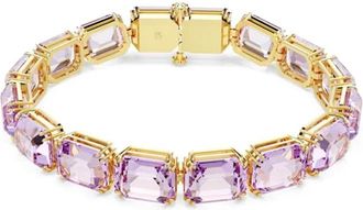 Swarovski Square Link Bracelet - Dames - Accessoires - Geel - Maat: ONE Size