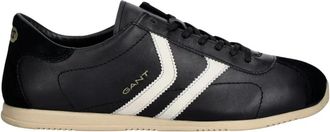 GANT Spearclub Sneakers - Heren - Sneakers - Zwart - 42 EU - Leer - Schoenen