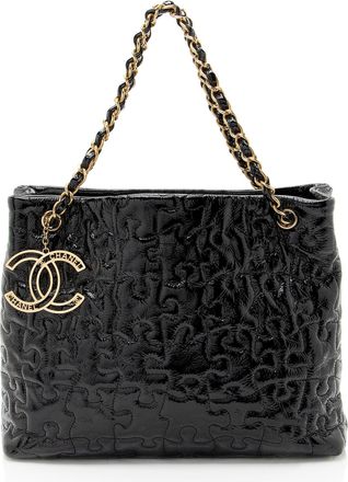 Chanel Patent Leather Puzzle Tote